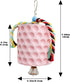 Oooct Large Chicken Chewing Toy, Chick Beak Grinding Calcium Stone with Bells, Chicken Coop Accessories, Cage Toys