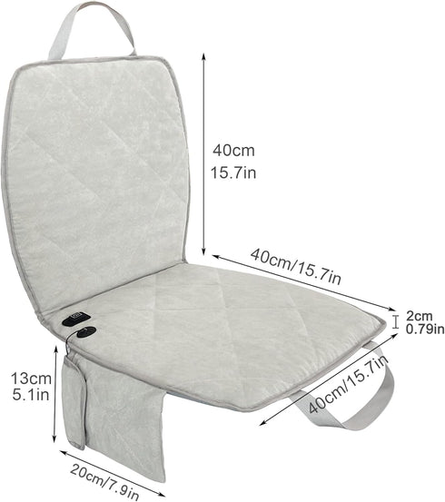 Portable Heated Seat Cushion(No Power Bank) Heated Camping Chair Pad,Foldable Heated Stadium Seat for Bleachers,USB