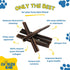 CHARLEY & ME Premium Collagen Sticks for Dogs - 100% Natural Beef, Long Lasting Chew Sticks, Hip & Joint Support, 6