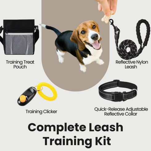 PupLuxe 22 Piece Puppy Starter Kit - Black Dog Training Kit, Great Welcome Gift for New Puppy Owners