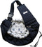 OrgMemory Pet Sling Carrier, Adjustable Dog Sling, Small Dog Cat Outdoor Shoulder Pet