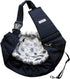 OrgMemory Pet Sling Carrier, Adjustable Dog Sling, Small Dog Cat Outdoor Shoulder Pet