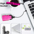 LED Safety Wristband Lights - 2 Pack Rechargeable High Visibility Glow Bracelets for Kids, Night Cycling, Jogging