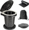Upgrade Retractable Portable Toilet Camping Toilet Lightweight and Height Adjustable Folding Travel