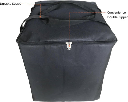 Senvitate 5.3 Heavy Duty Portable Toilet Storage Bag, Double-Layer Nylon Thickening Gallon Porta Potty Carrying Bag