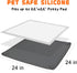 Dogs,24"x 24" Dog Pee Pad Holder for Small Non Slip Silicone Puppy Pad Holder with Magnetic Snaps Reusable High Edge