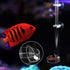 Acrylic Shrimp Feeding Tube and Dish Set with 2 Suction Cups, Bowls for Fish Aquarium Shrimp Fish, Tube Length 32cm