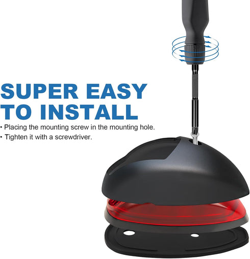 IP67 Obcursco Boat Navigation Lights, LED Red and Green Vertical Mount for Bow and Stern, Waterproof Marine Lights