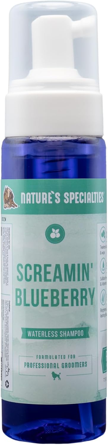 Nature's Specialties Screamin' Blueberry Dog Gentle Facial Wash, Natural Choice for Groomers, 7.5 oz