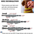 Cotton Dog Collar with Bowtie, Comfortable Adjustable Lapel Design for Small Medium Large Pets (Black White, L 14-22in)