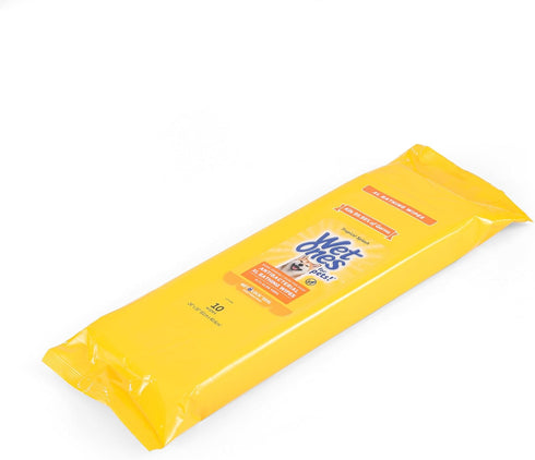 Wet Ones for Pets Multipurpose XL Disposable Bathing Wipes, 10ct Tropical Splash Scent, Extra Large Wipes