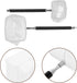 2pcs Skimming Luxshiny Telescopic Shrimp Nets with Small Square Fine Mesh, Extendable Handle Fish Aquarium Net for Pond