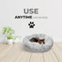 Whiskers & Friends Pet Bed Mat, Small Dogs & Cats, Plush Faux Fur, Round, 23x23x7 inches, 25 lbs Capacity, Orthopedic,