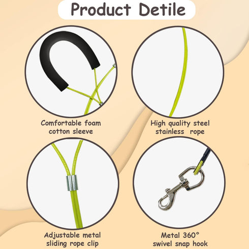 Pet Grooming Loops for Dogs, Stainless Steel No Sit Haunch Holder for Grooming Arm and Table