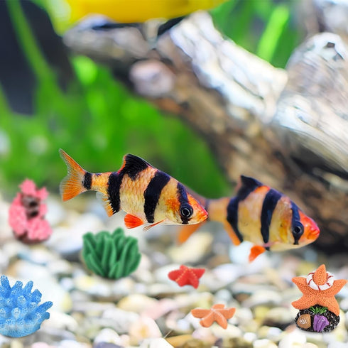 Micro Landscape Decor, 13PCS Fake Coral Ornament, Miniature Coral Figurines for Aquarium Tank