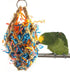 Bird Jute Paper Strips - Parrot Mesh Bag Hanging Chewing Toy for Parakeet Cockatiel Conure