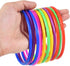 OBTANIM 12 Pcs Plastic Ring Toss Game for Kids, Outdoor Toss Rings, Random Colors
