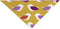 Pellerina Design "Golden Orchid Birds" Yellow Purple Pet Bandana and Scarf, 28 by 20 by 20-Inch
