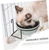 1 Set Hanging Pet Bowl Hanging Kennel Water Bowl Puppy Cages Pet Feeder Cat Accessories Dog Dish Food Bowl with Rack Raised Pet Bowl Pain Crate Ceramics Drinking Fountain Household