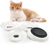 BNOSDM 4 Pcs Cat Food Bowls, Shallow Ceramic Dishes with Non-Slip Silicone Bottom for Indoor Kittens