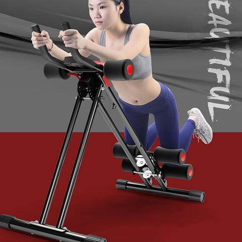 NEREIDS NET Ab Workout Equipment,Health & Fitness Foldable Hyperextension Roman Chair Full Body Workout for Home Gym