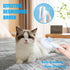 5pcs Grooming Brush Kit - for Shedding & Matted Fur, Self-Cleaning with Flea Comb for Indoor Long-Haired Cats, Blue