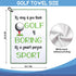 It's Okay If You Think Golf is Boring Microfiber Golf Towel, Funny Gift for Golf Lovers