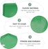 POPETPOP Small Replacement Pan for Puppy Crate | Plastic Dog Cage Tray for Pet Cages, Crates, Kennels, Green