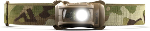 Princeton Tec Remix LED Headlamp (450 Lumens, Multicam with Red LEDs)