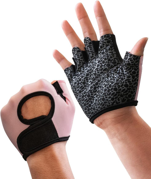 sunnex Gym Gloves for Women & Men - Fingerless Workout for Weightlifting,