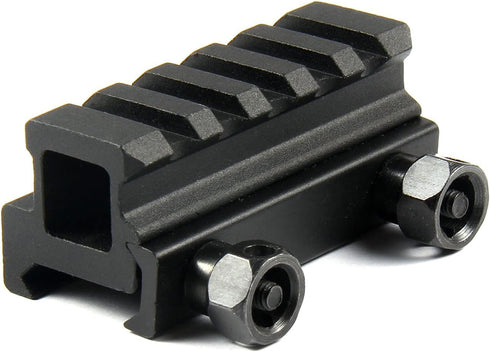 TACFUN 3 Pack 1" High & 0.75" Medium & 0.5" Low Riser, 5 Slot 20mm See Through Scope Mount