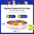 Slow Feeder Dog Bowls, 304 Stainless Steel Anti Flip Dog Bowl, 2X Non-Slip, 2-4 Cups for Small & Medium Breeds