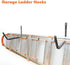 Heavy Duty Garage Indoor Kayak Storage Hooks, Wall Mounted Utility Hanger Rack for Canoe, Paddle Board, Ladder, Folding