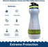 WATER-TO-GO Water Filter Bottle (18.5oz/55cl) - Eco-friendly Bioplastic, Incl. 3-in-1 Purifier Filter, Green Bundle for