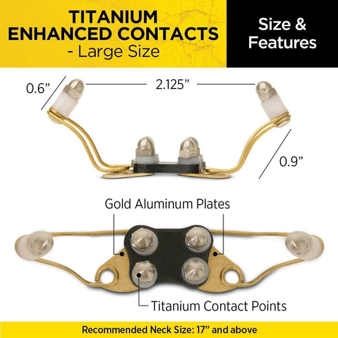 Dogtra Large Titanium Enhanced Contacts for Dogtra Remote Dog Training eCollars