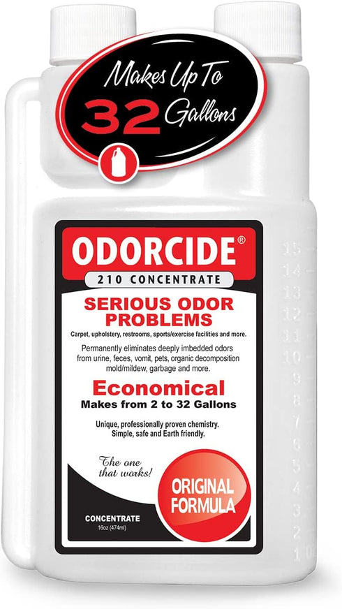 Odorcide Odor Eliminator Concentrate: 16 oz for Strong Odor on Carpets, Hardwood & More - Smoke, Sweat & Pet Odor