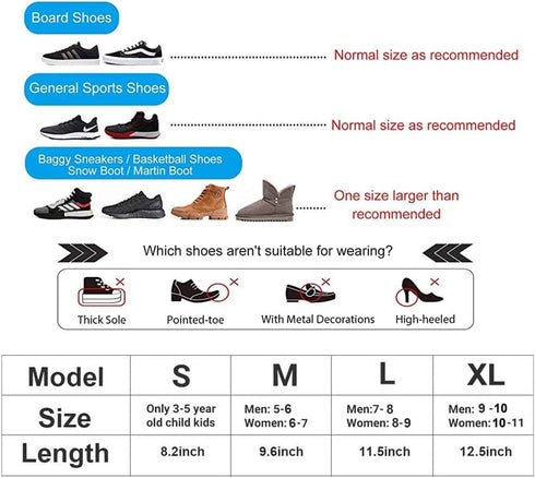 Waterproof Shoe Covers - Non-Slip Water Resistant Overshoes for Men, Women, Kids (Large, Black)