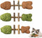 Eralivmart 3PCS Cat Dental Toys Health Chew Creative Fishbone Shape Teething with Catnip