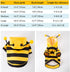 Halloween Dog Bee Costumes, Yellow Bumblebee Hoodies for Small Dogs, Winter Cat Clothes, Chihuahua, D-Ring, Small