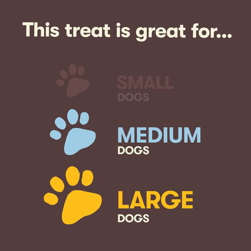 Pet 'n Shape Beef Bone Dog Treats - Large Chewz, Made & Sourced in the USA, 2 Count