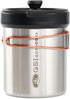 GSI Outdoors Glacier Personal Javapress, Stainless Steel Press Mug with Folding Handles, Brews 22 fl. oz.