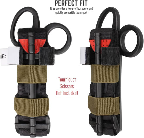 WYNEX Tactical Tourniquet Holder - MOLLE Compatible EMT Straps