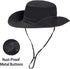 Women's Summer Beach Hat, Wide Brim Outdoor UV Protection Packable Mesh Bucket Hat with Ponytail Hole