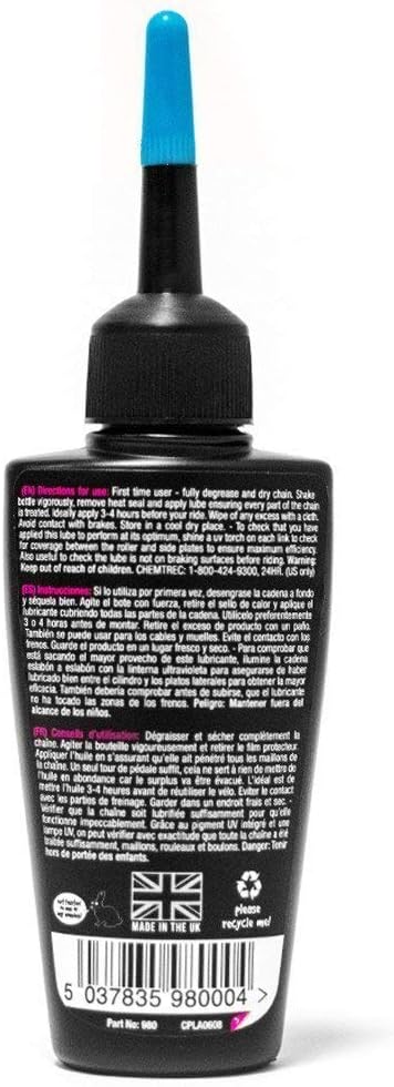 '-50c 50 Muc-Off Chain Lube, Milliliters - Premium Durable Bike Chain Lubricant for Ultimate Performance in Freezing