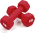 Portzon Weights Dumbbells Set of 2 - 10 Color Options, 1-15 LB Neoprene Dumbbells, Anti-Slip & Hex Shape