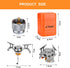 WADEO Camping Gas Stove, 3700W Portable Backpacking Burner with Piezo Ignition and Carrying Case