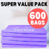 (600 600 Disposable Diaper Bags ct.) Cherry Blossom Scented Easy Tie Handles Scented Bulk Diaper Sacks Disposable Dog