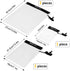 HEETA 5-Pack Clear Waterproof Dry Bag, Water Tight Cases Pouch for Mobile Phone, Camera, Maps, Boating Document Holder
