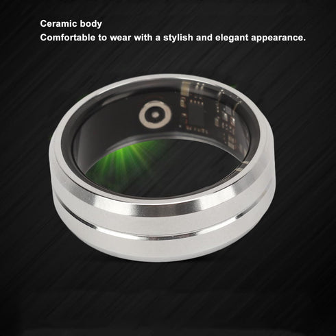 Smart Ring Health Monitor | Fitness Sleep Heart Rate, Step Counting, IP68 Waterproof Smart Health Ring for Men Women,