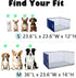 Bencacawinstyle M-36''Lx23.6''Wx16''H) Dog Grass Pad with Tray,Foldable Dog Litter Box with High Walls,Odor Free